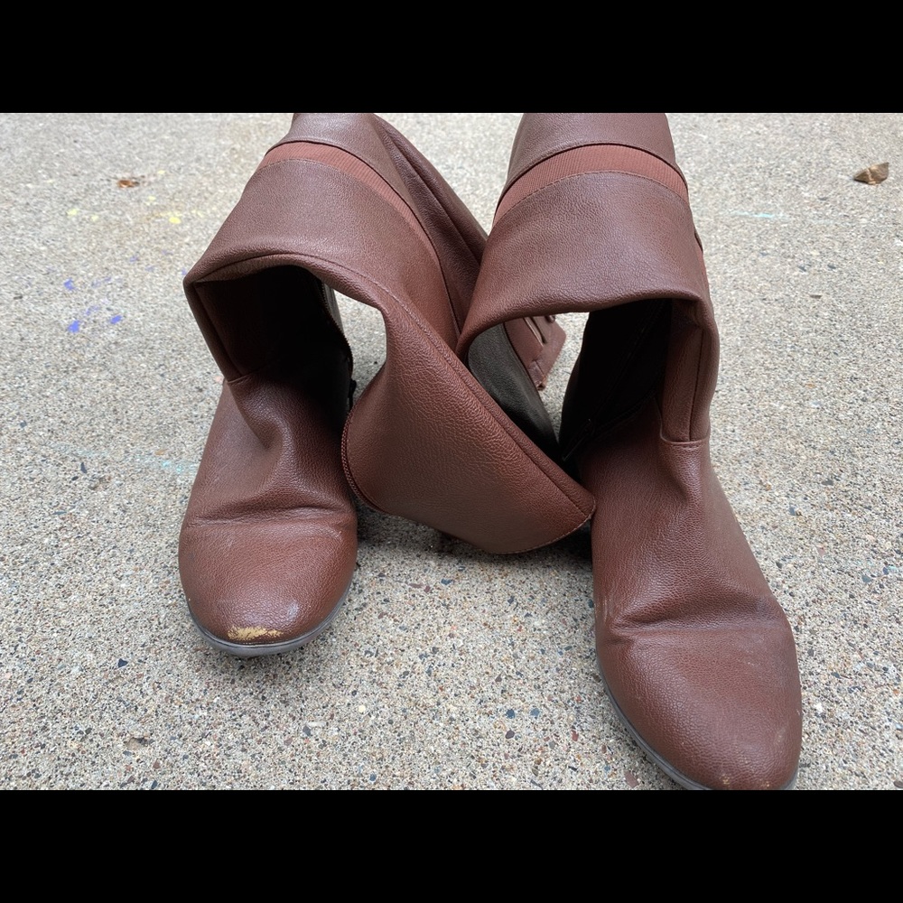 high brown boots size 8